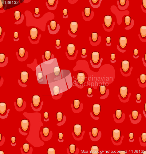 Image of Seamless Texture of Strawberry, Sweet Background