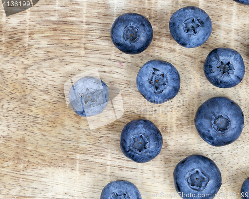 Image of mature blueberry berries