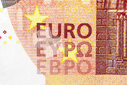 Image of Euro money close-up