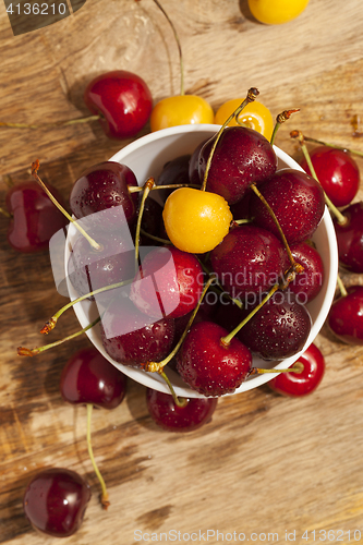 Image of red ripe cherry