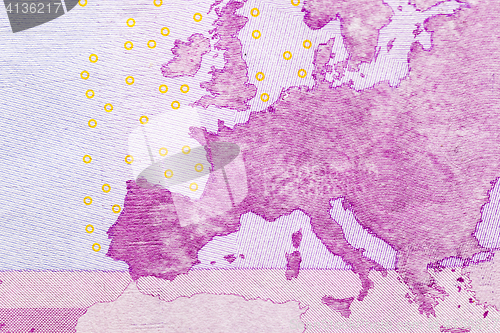 Image of Euro money close-up