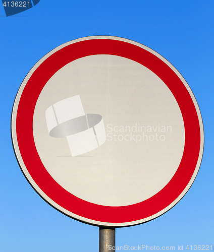 Image of traffic sign prohibiting movement