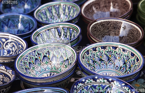 Image of Ceramic dishware, Uzbekistan