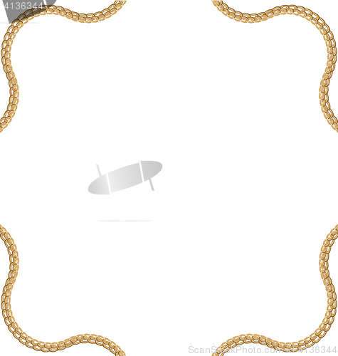 Image of Golden Chain of Abstract Shape