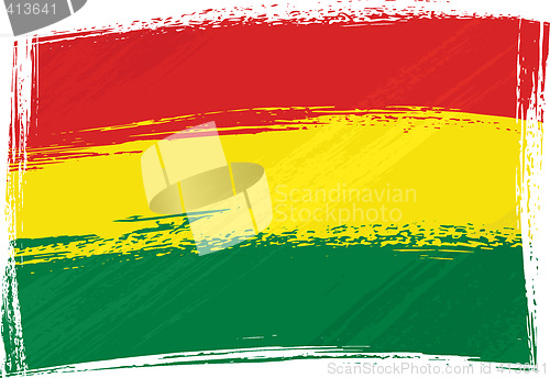Image of Grunge Bolivia flag