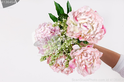 Image of Hands And Flowers