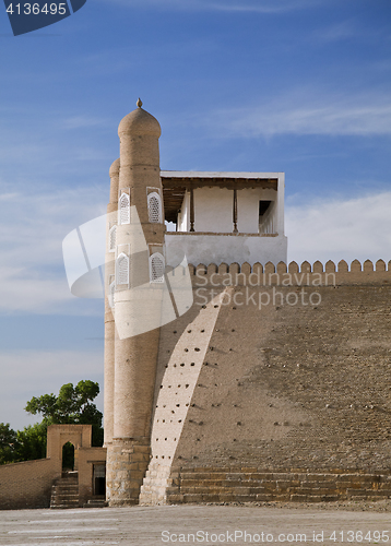 Image of Ark fortress gate in Bukhara, Uzbekistan