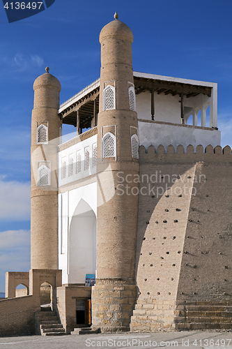 Image of Ark fortress gate in Bukhara, Uzbekistan