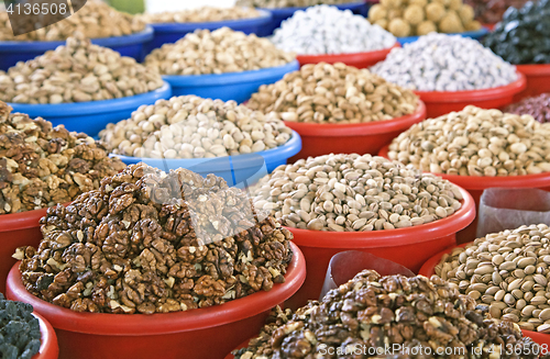 Image of Dried fruit at a market in Uzbekistan