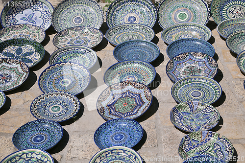 Image of Ceramic dishware, Uzbekistan