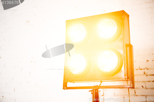 Image of Glowing soffit in photography studio