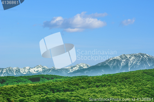 Image of Snow-covered Carpathian Mountains