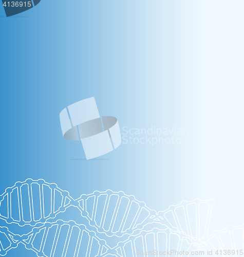 Image of Science Template DNA Molecules Backdrop