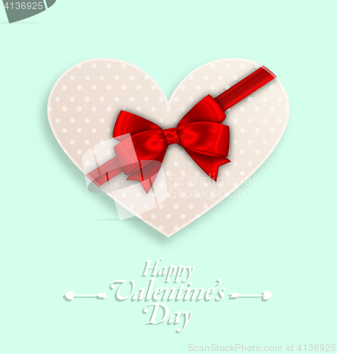 Image of Greeting Background with Wishes for Valentines Day