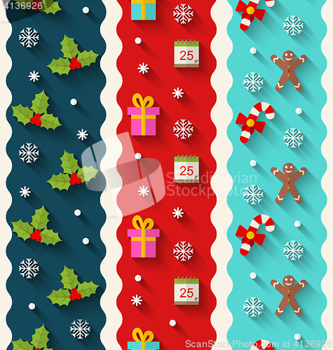 Image of Set Wallpaper for Christmas and Happy New Year