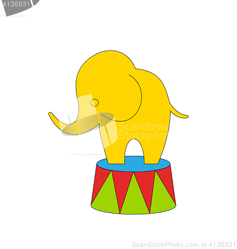 Image of Cartoon Circus Elephant