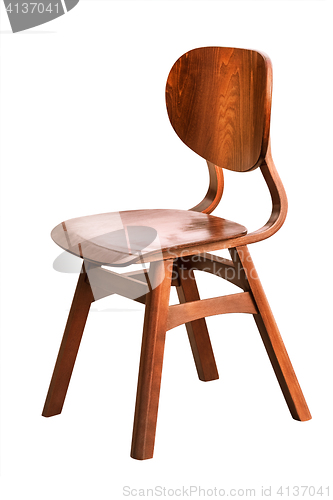 Image of Wooden Chair over White