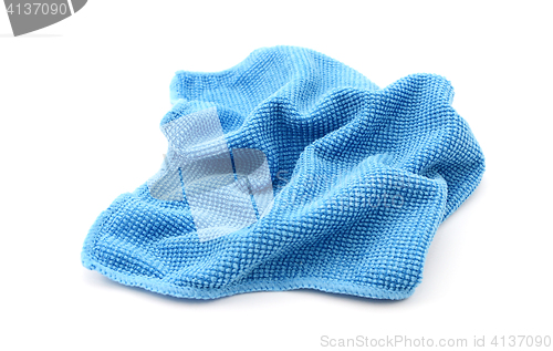 Image of Blue microfibre screen cleaning cloth