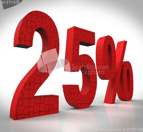 Image of 25 Puzzle Showing Gift Coupon And Savings