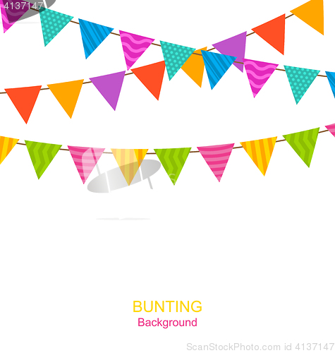 Image of Colorful Buntings Flags Garlands