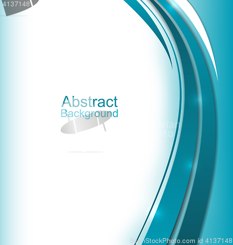 Image of Modern Wavy Blue Brochure