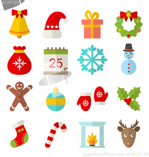 Image of Christmas and Winter Traditional Symbols