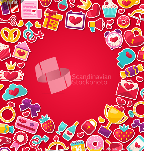 Image of Colorful Background for Valentine\'s Day