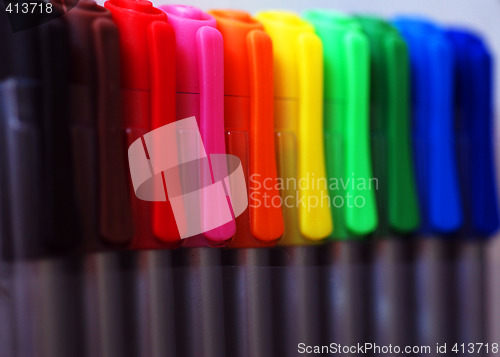 Image of Pen Lids Close-Up