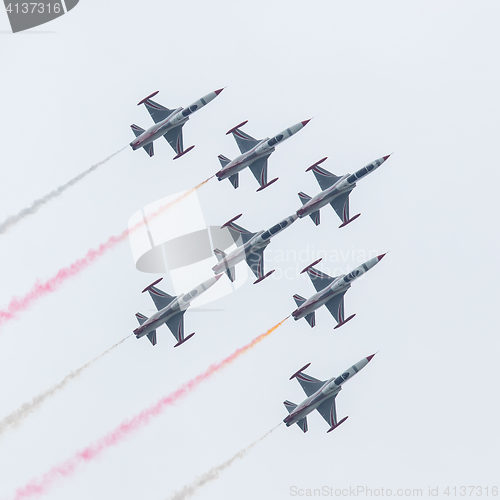 Image of LEEUWARDEN, THE NETHERLANDS - JUNE 10, 2016: Turkish Air Force D