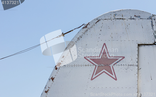 Image of Star symbol on an old warplane