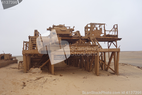 Image of abandoned oil station