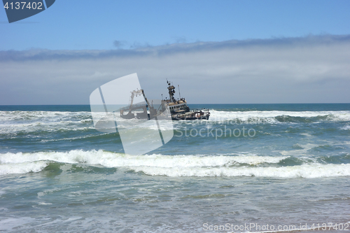 Image of shipwreck on Skeleton coast