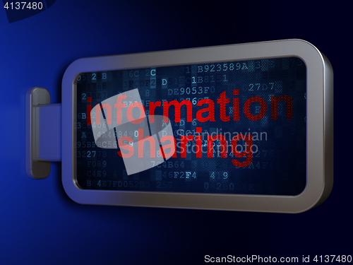 Image of Information concept: Information Sharing on billboard background