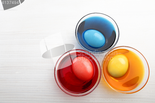 Image of Colored easter eggs