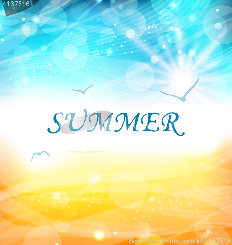 Image of Summer Holiday Background, Glowing Wallpaper