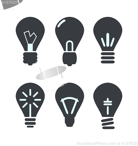 Image of Icon process of generating ideas to solve problems, birth of the
