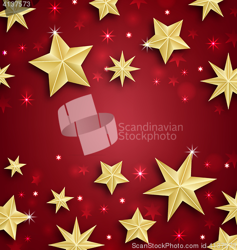 Image of Starry Border for Merry Christmas and Happy New Year
