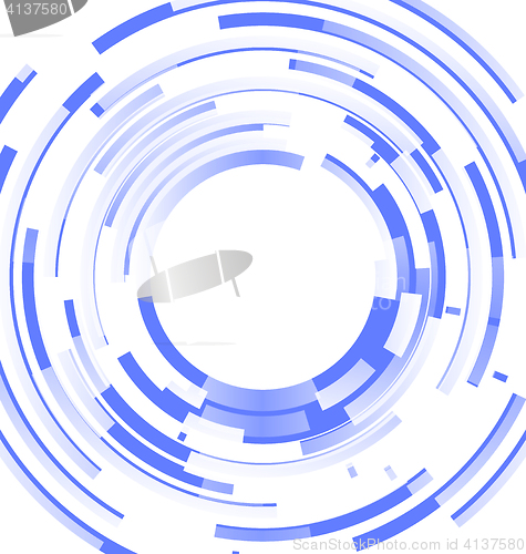 Image of Blended elements striped cut from circles