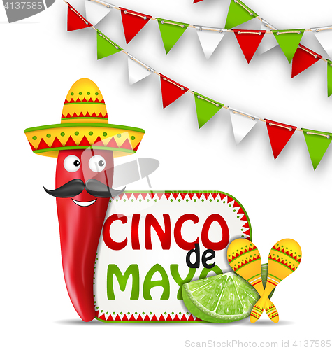 Image of Holiday Celebration Background for Cinco De Mayo