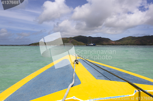 Image of Fast motor boat at the Indian Ocean