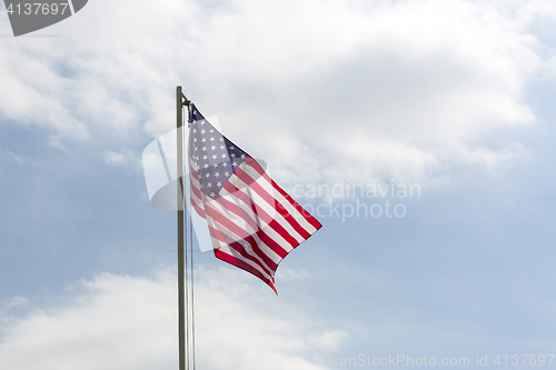 Image of Flag of United States on a flagpole