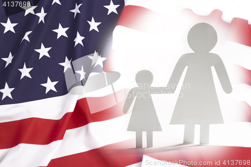 Image of Single mother with daughter in United States