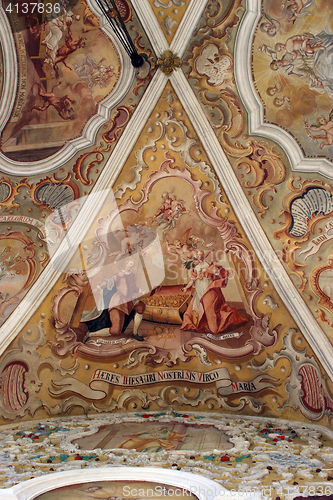Image of Fresco painting on the ceiling of the church