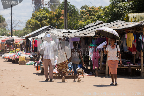 Image of Malagasy peoples on marketplace in Madagascar