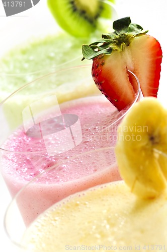 Image of Assorted fruit smoothies