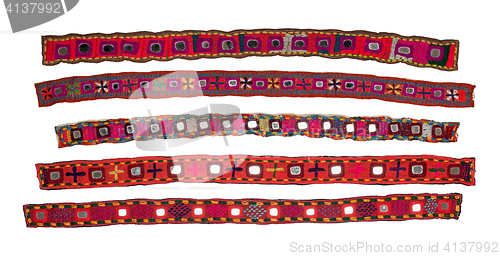 Image of Colorful indian style ribbon