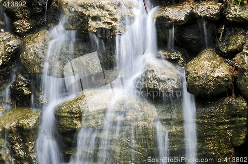 Image of Waterfall over stones