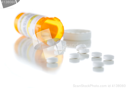 Image of Non-Proprietary Medicine Prescription Bottle and Spilled Pills I