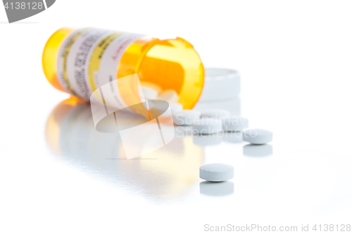 Image of Non-Proprietary Medicine Prescription Bottle and Spilled Pills I