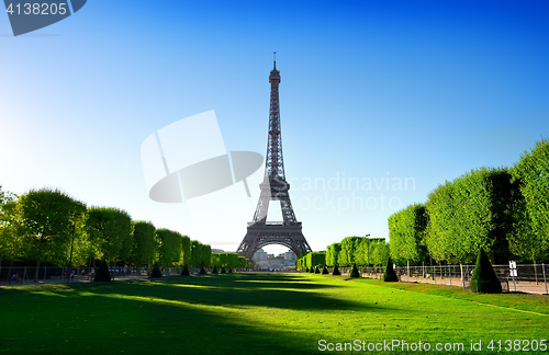 Image of Eiffel Tower and Champ de Mars